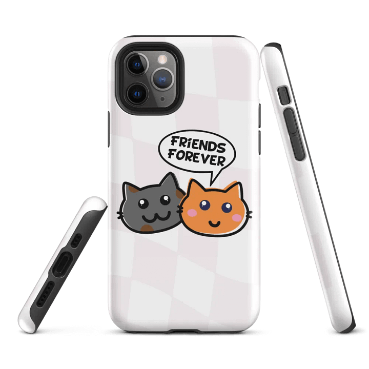 “Friends Forever” Cat iPhone Case – Adorable Two Cat Design for Pet Lovers product image (2)