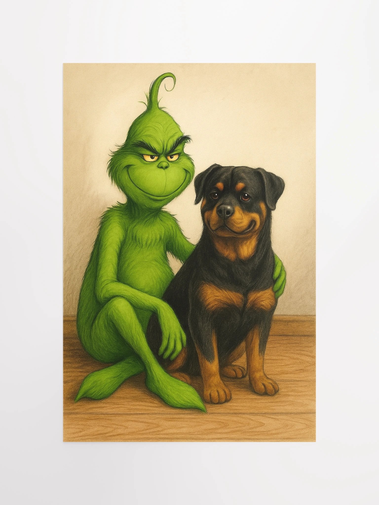 Grinch and Rottweiler Poster product image (10)
