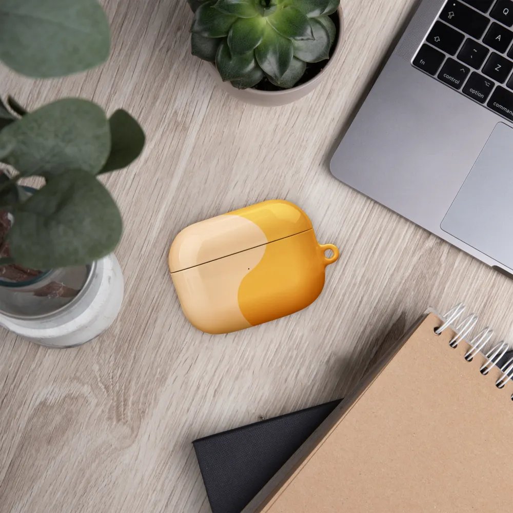 Orange Honey Cream Minimal Wave AirPods Case product image (48)