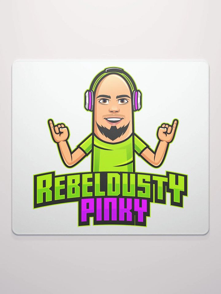 RebelDustyPinky Large Logo Mouse Pad product image (2)