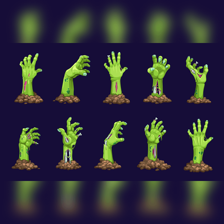 Halloween Zombie Hands Vectors - EPS Format product image (3)