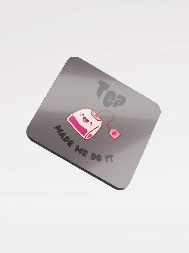Smiling Tea Bag Cork Coaster product image (1)