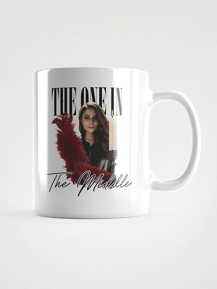 The One In The Middle (White Mug - Black Version) product image (1)