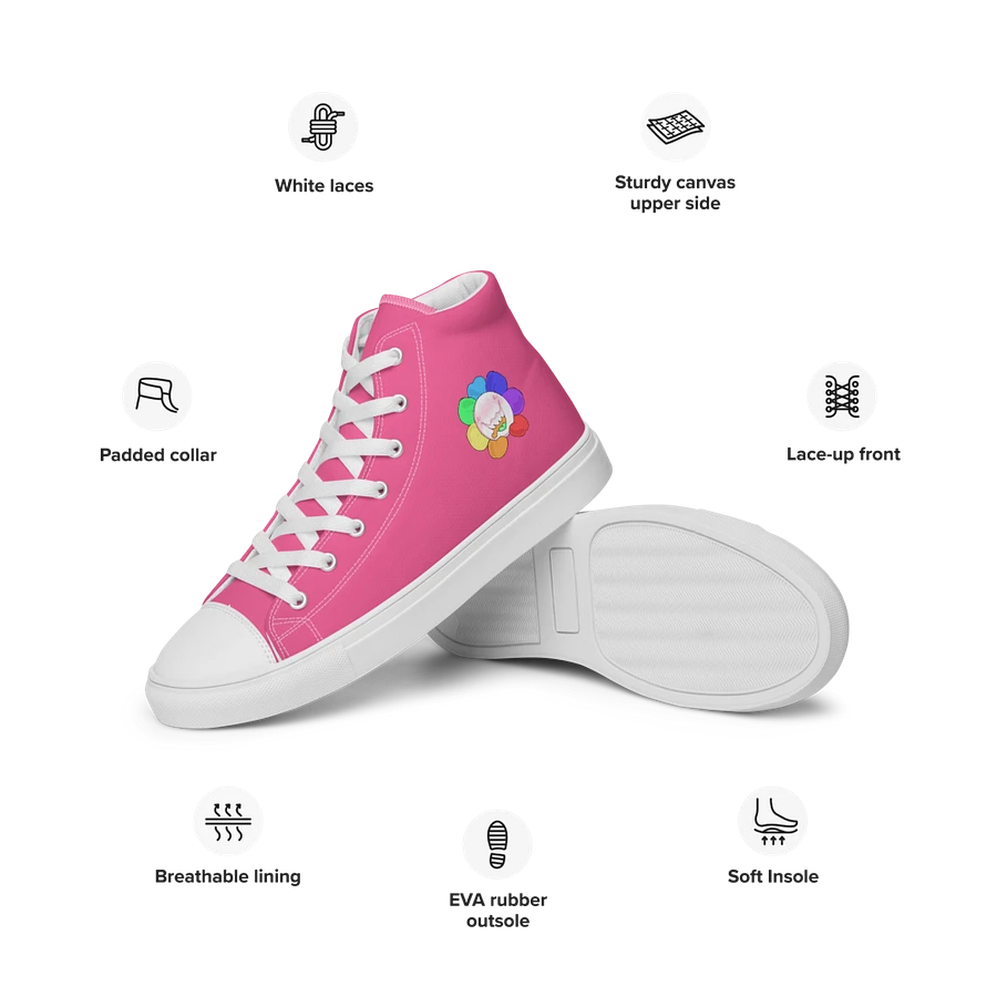 Pink and White Flower Sneakers product image (42)