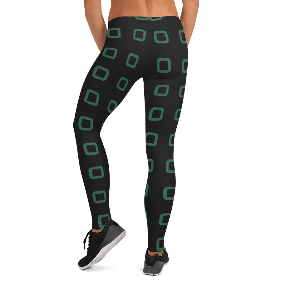 Customizable Grid Green Leggings product image (12)