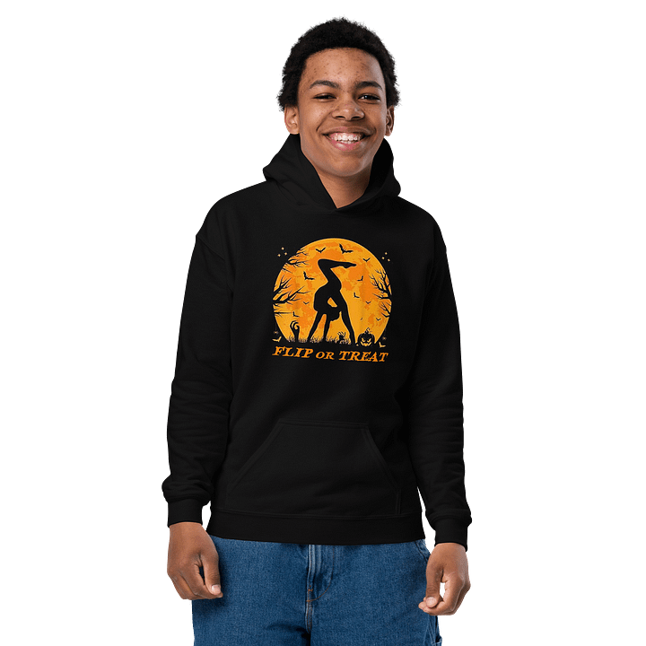 Gymnastics - Flip or Treat Kids Hoodie product image (2)