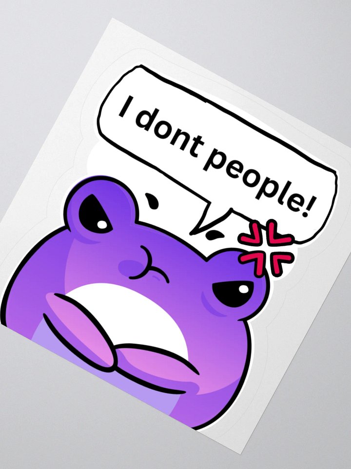 I dont people Sticker product image (4)