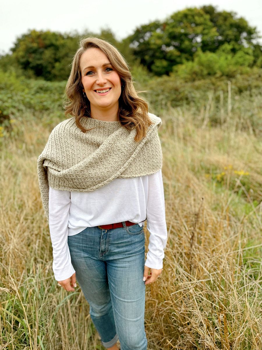 Eleanor Crochet Sweater Scarf Pattern for Adults product image (10)