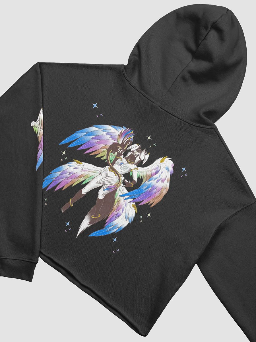Rainbow Pride Angel Cropped Hoodie product image (3)