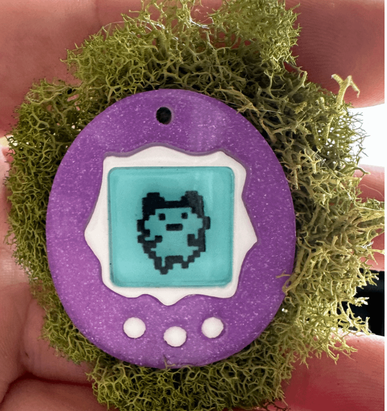 Mossagotchi jumping spider decor/perch magnet product image (1)
