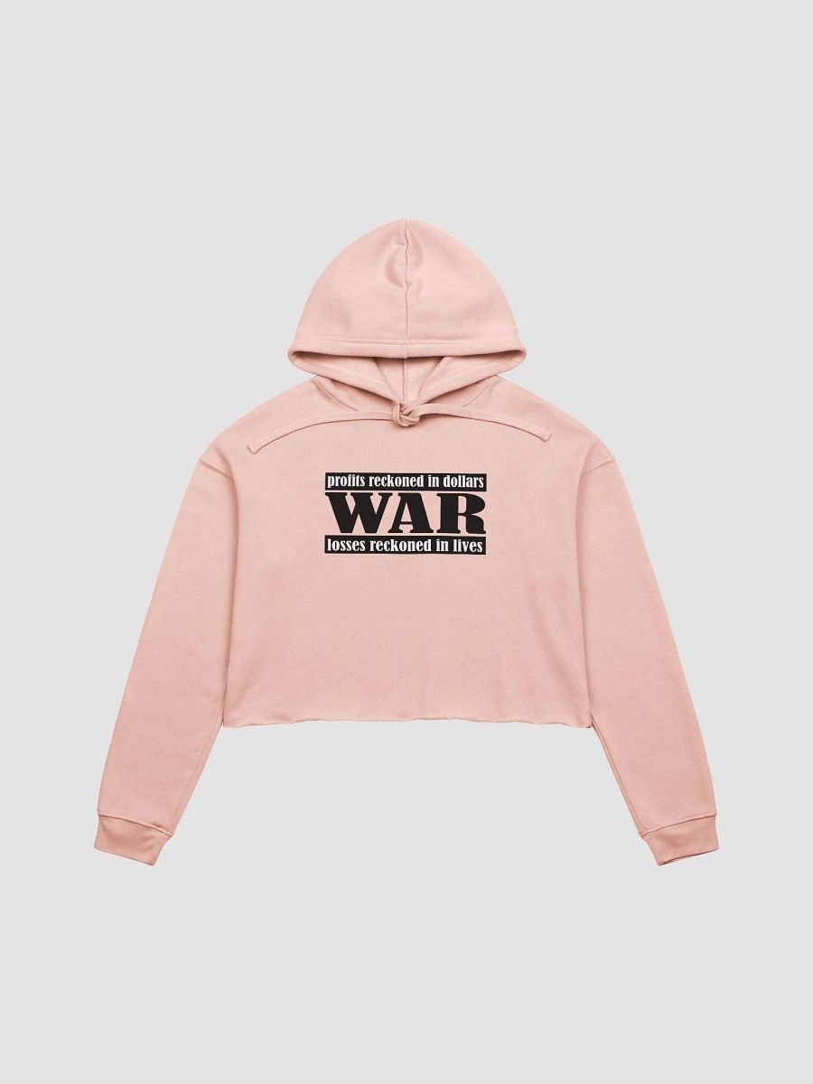 The Cost Of War - Bella+Canvas Fleece Crop Hoodie product image (2)