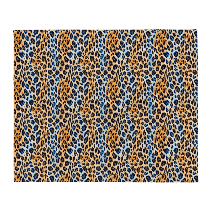 Blue Brown Leopard Blanket product image (2)