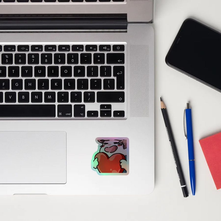 Chaabbz Heart Holographic Emote Sticker product image (10)