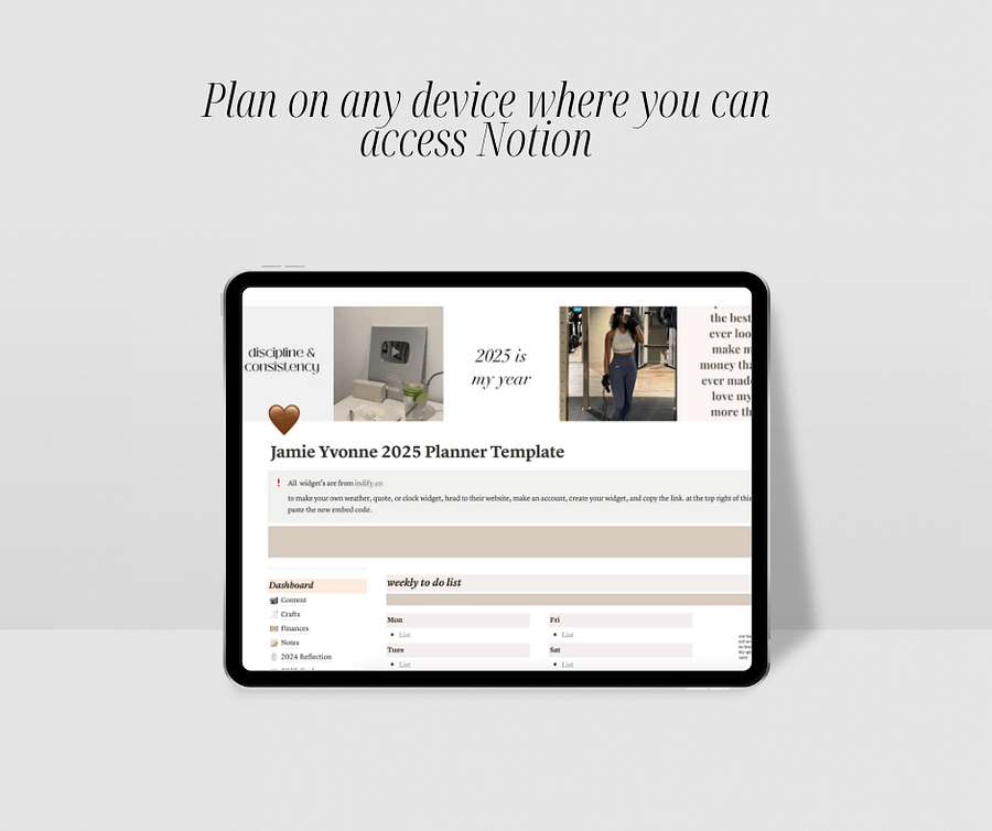 2025 Notion Planner Template – Your All-in-One Goal Setting & Organization System product image (3)