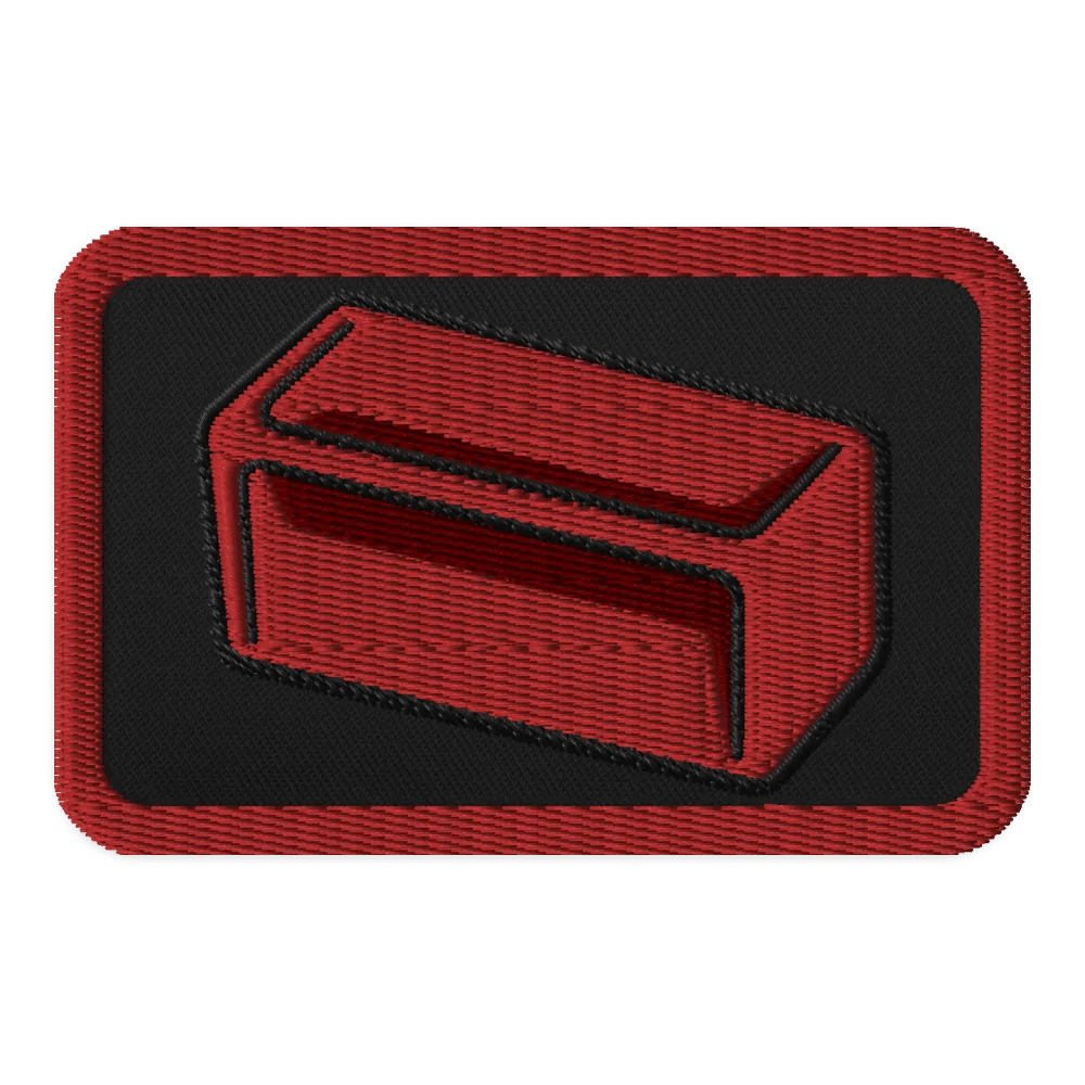 Red Sample Embroidered Patch product image (1)