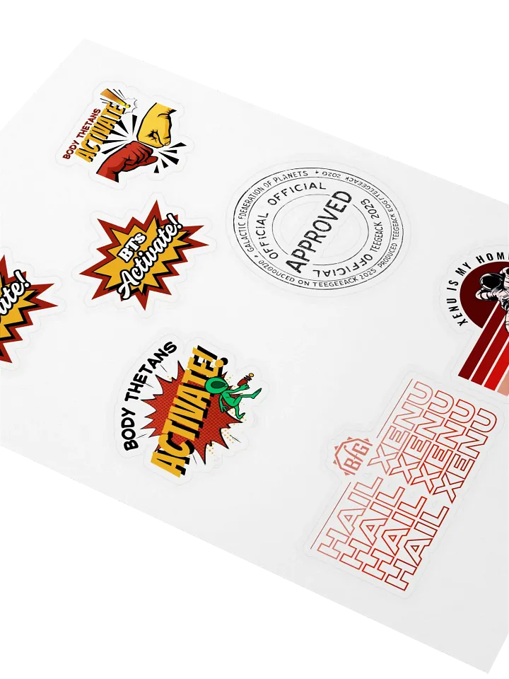 Xenu & the Body Thetans Multi-Sticker Pack product image (2)