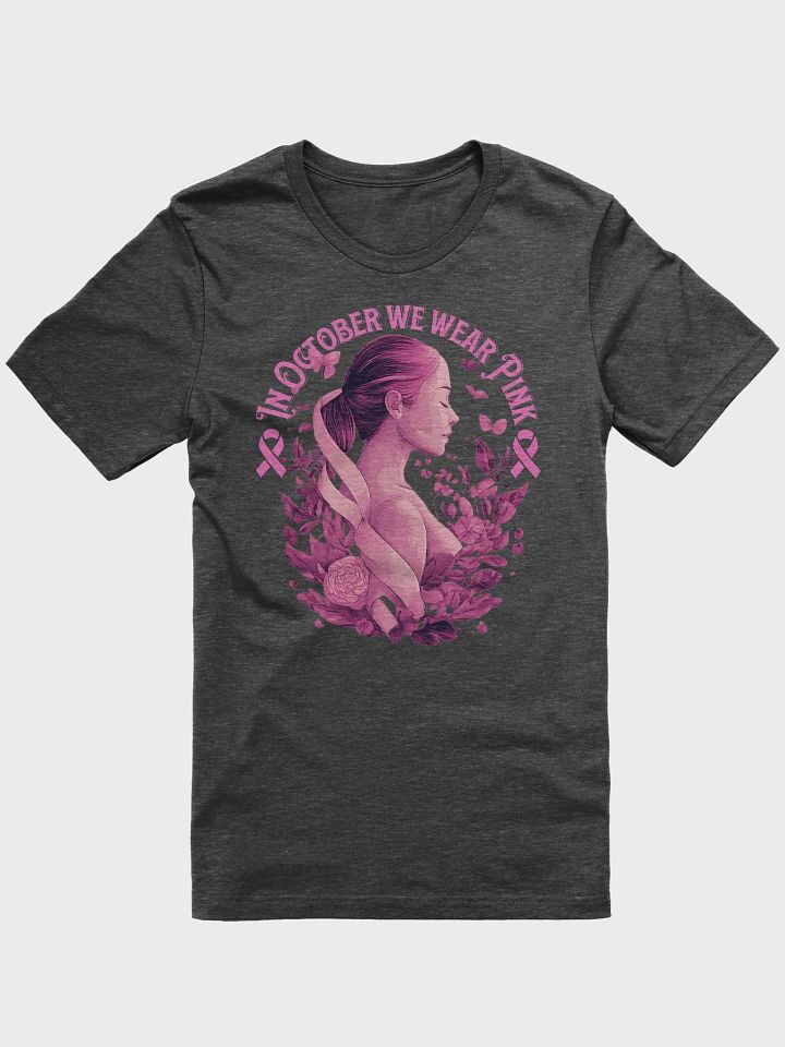 Pink Ribbon Profile Women's T-Shirt product image (1)