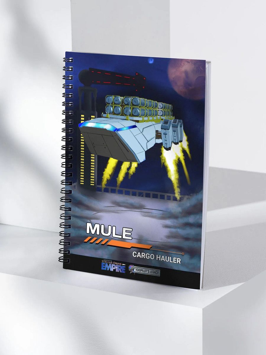 Mule Cargo Hauler Starship | Spiral Notebook product image (4)