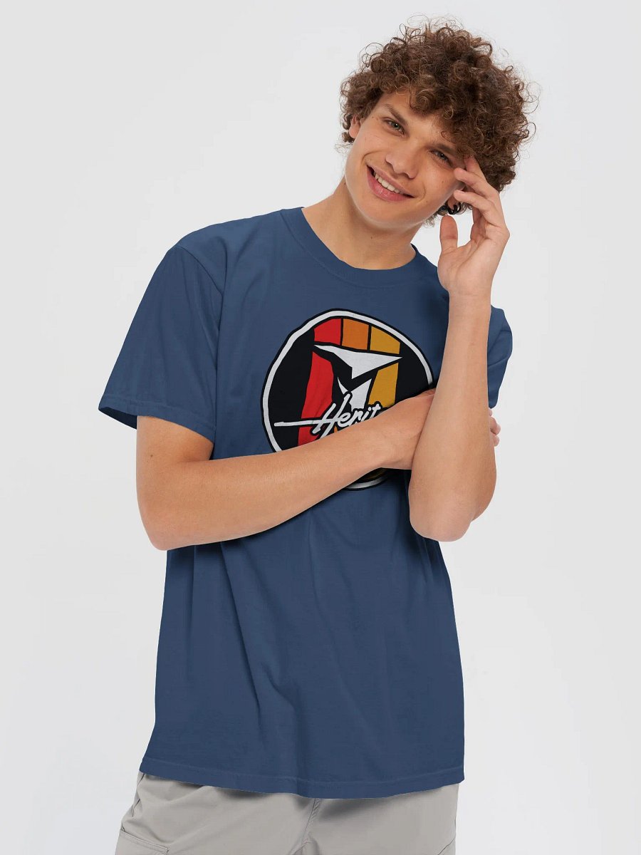 Retro Heritage Logo T-Shirt Navy product image (5)