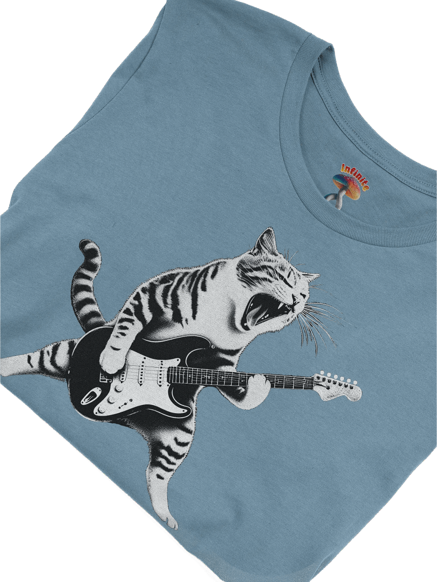 CAT PLAYING GUITAR T-SHIRT product image (5)