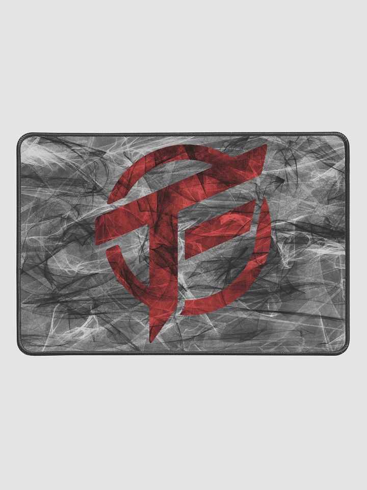 TopFrag™ Blended Red Spiral Emblem Desk Mat 12" x 18" product image (1)