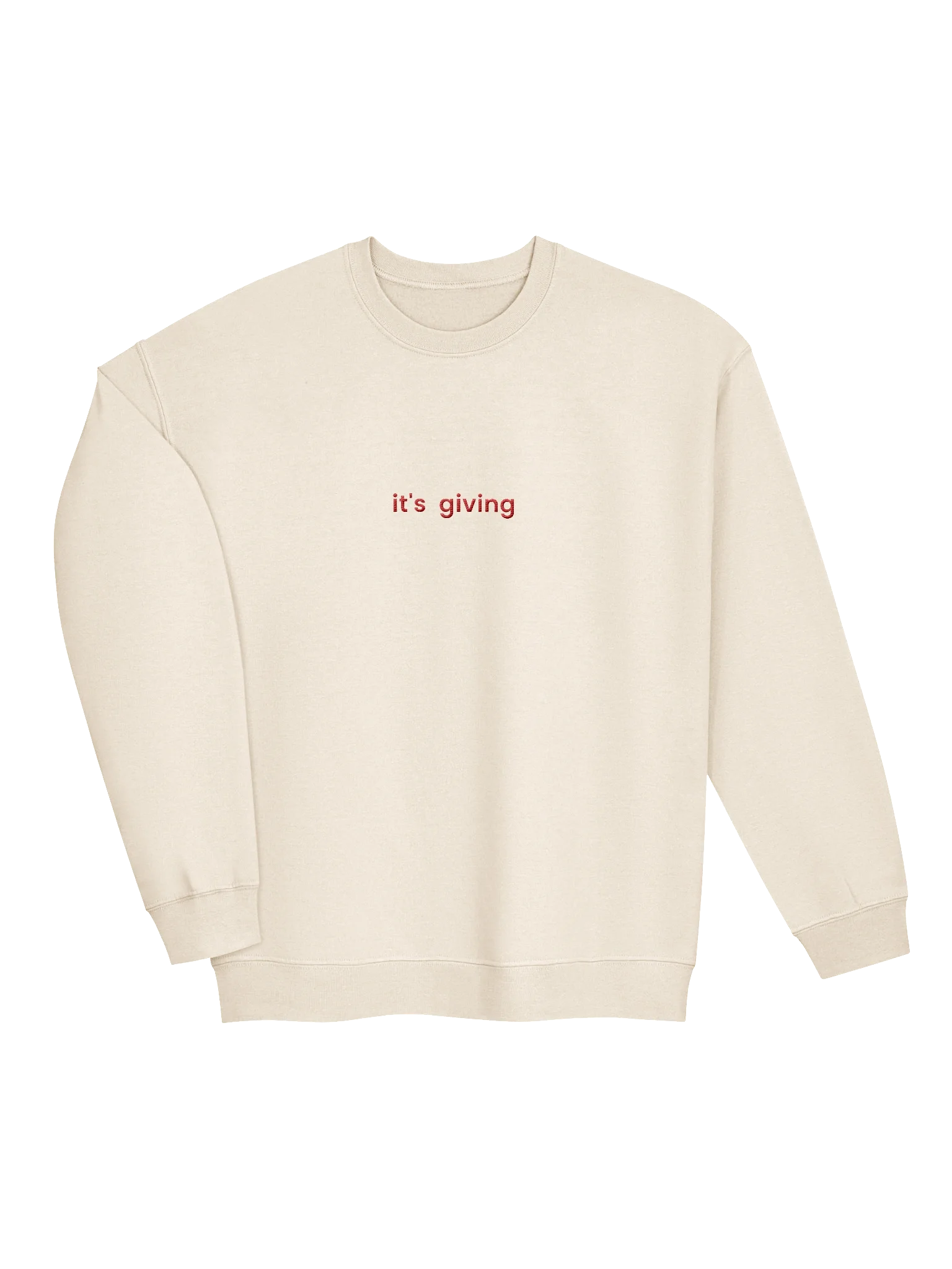 it's giving Light Colors Crew Neck Sweatshirt - Embroidered product image (7)