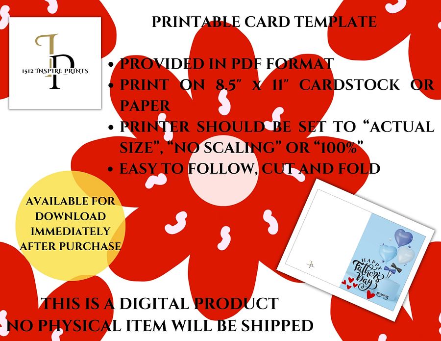 Balloons & Bow Ties Father's Day Card product image (3)