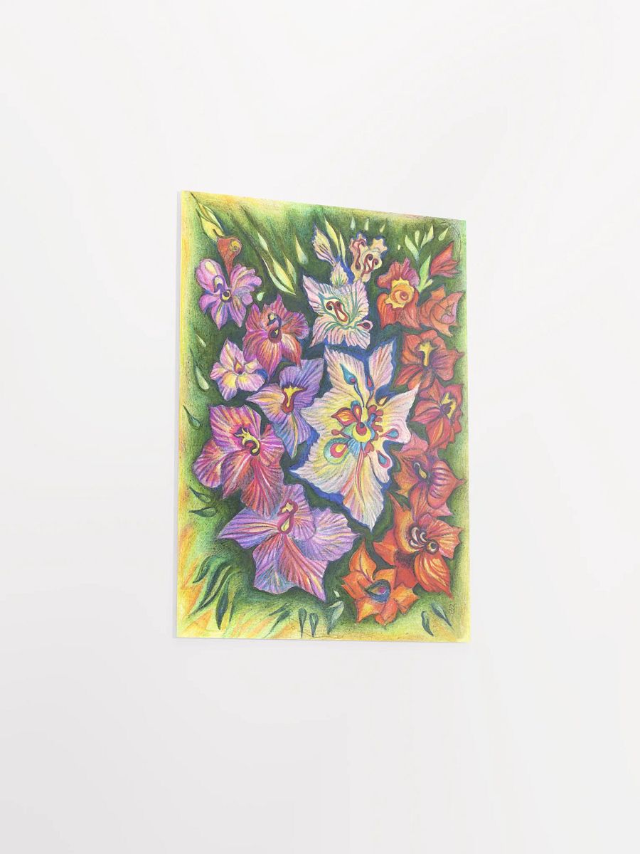 Floral Symphony Matte Poster - Purple Flowers product image (5)