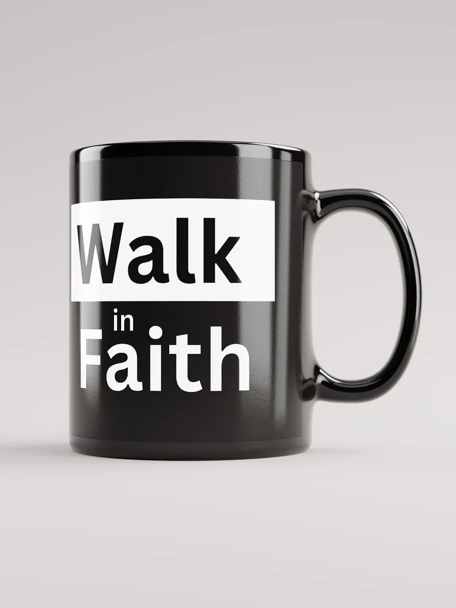 Black Mug: Walk in Faith with Jesus product image (1)