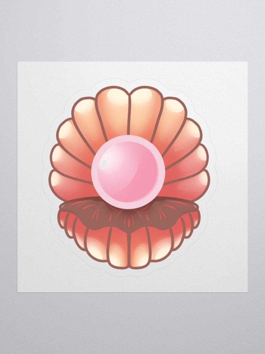 Custom Kiss Cut Sticker Featuring Pink Shell Emote product image (1)