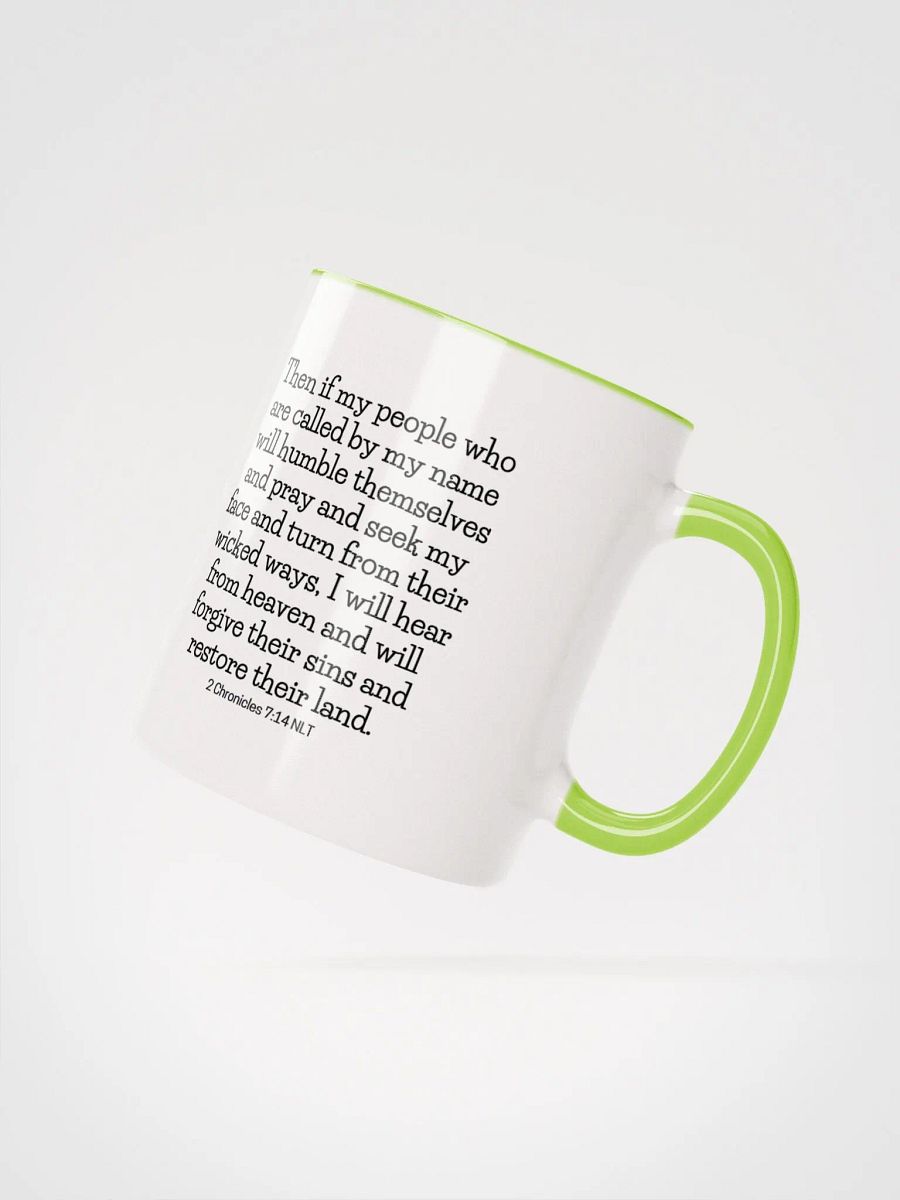 If My People Who Are Called By My Name 2 Chronicles 7:14 Two-Tone Mug 11/15oz product image (2)