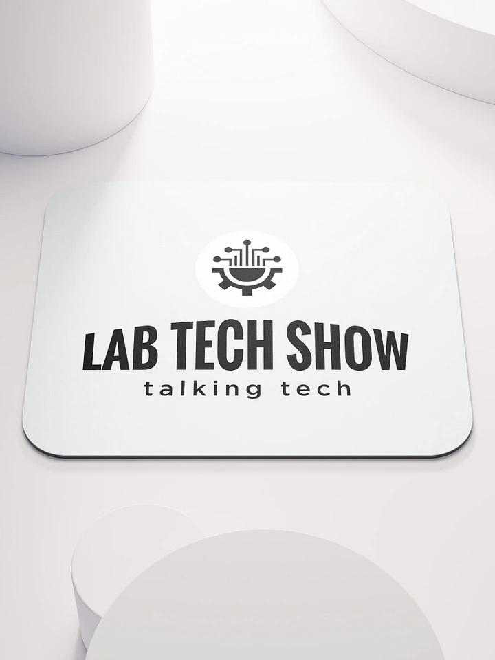Lab Tech Show Mouse Pad Black & White product image (1)