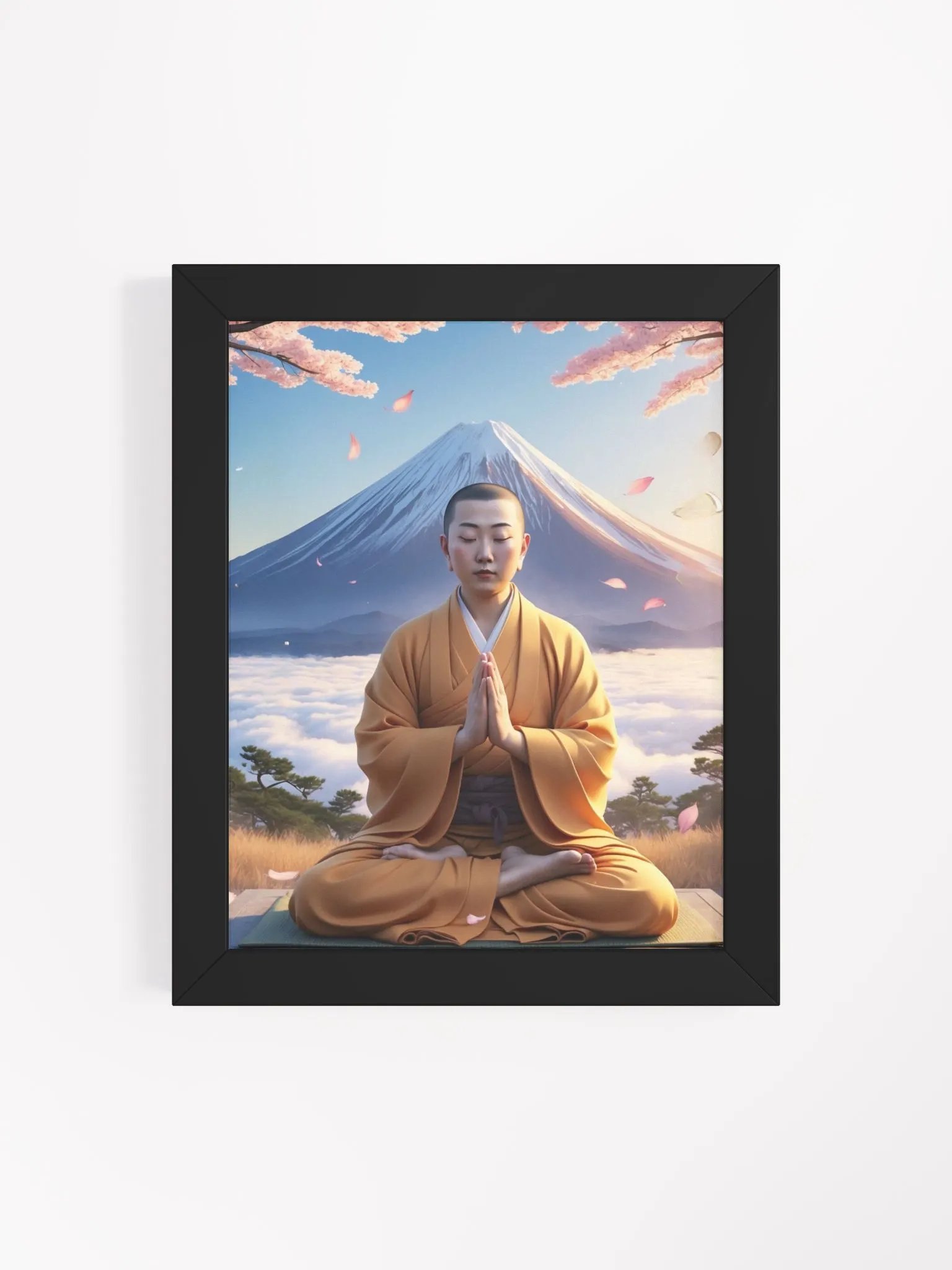 Nichiren Daishonin at Mount Fuji - Framed Matte Poster product image (4)