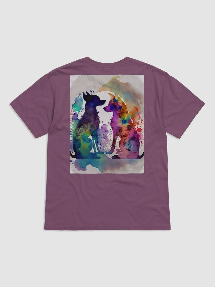 Deep Connection: Watercolor Dog & Cat T-Shirt by Wear Your Values product image (27)