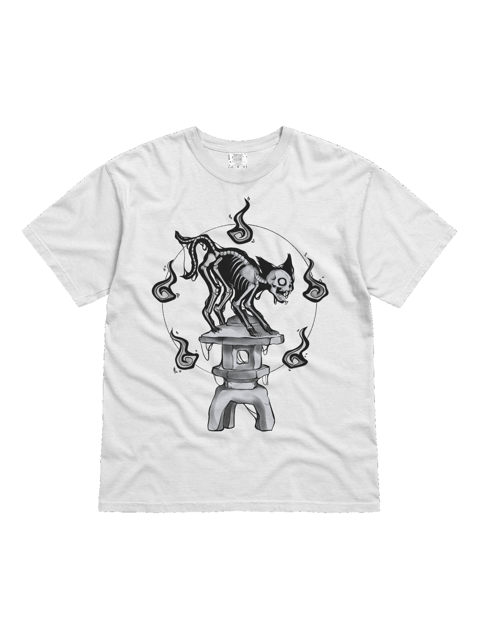 Bakeneko T-Shirt (White) product image (1)