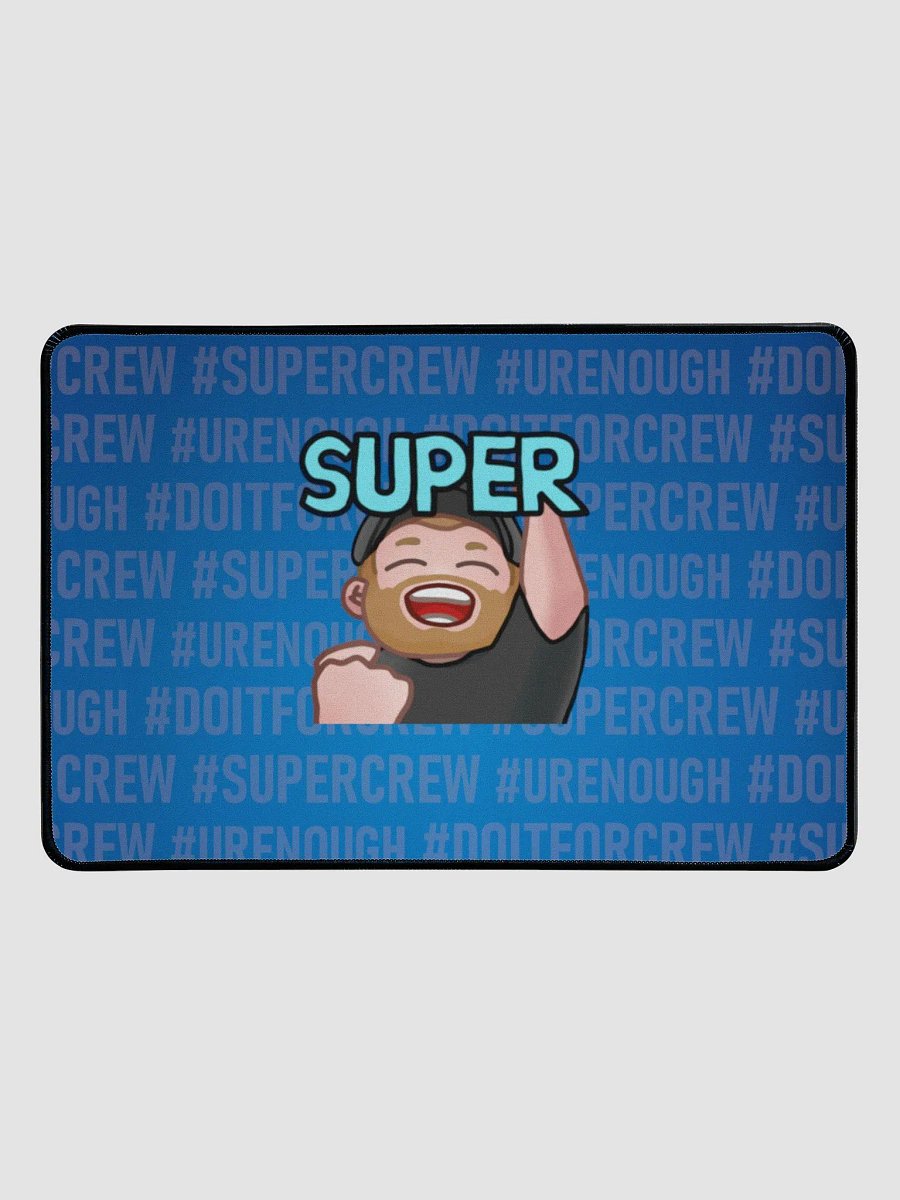 Super # - Blue Desk Mat 12