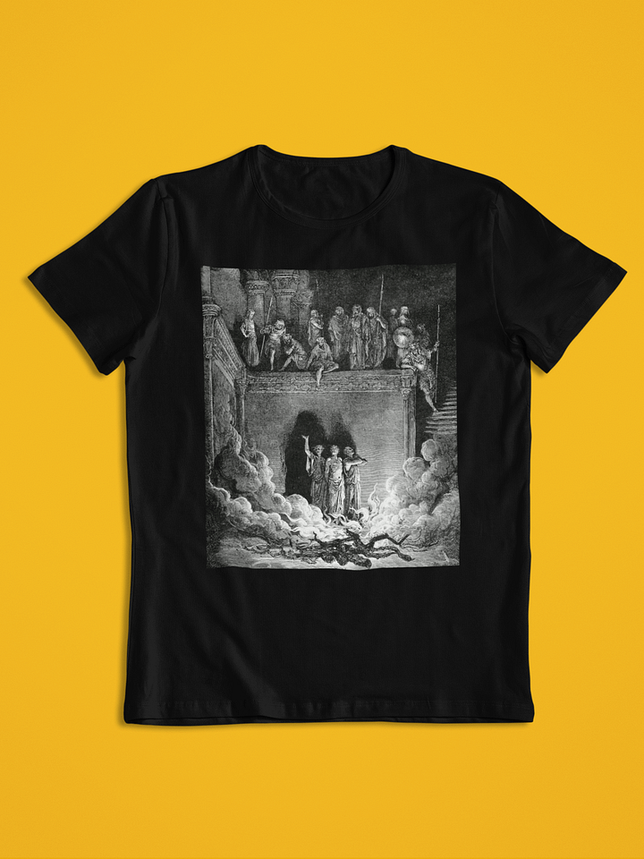 The Fiery Furnace Gustave Dore Bible Illustration Unisex T-Shirt product image (1)