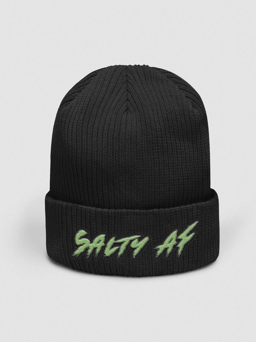 salty af green beanie product image (1)