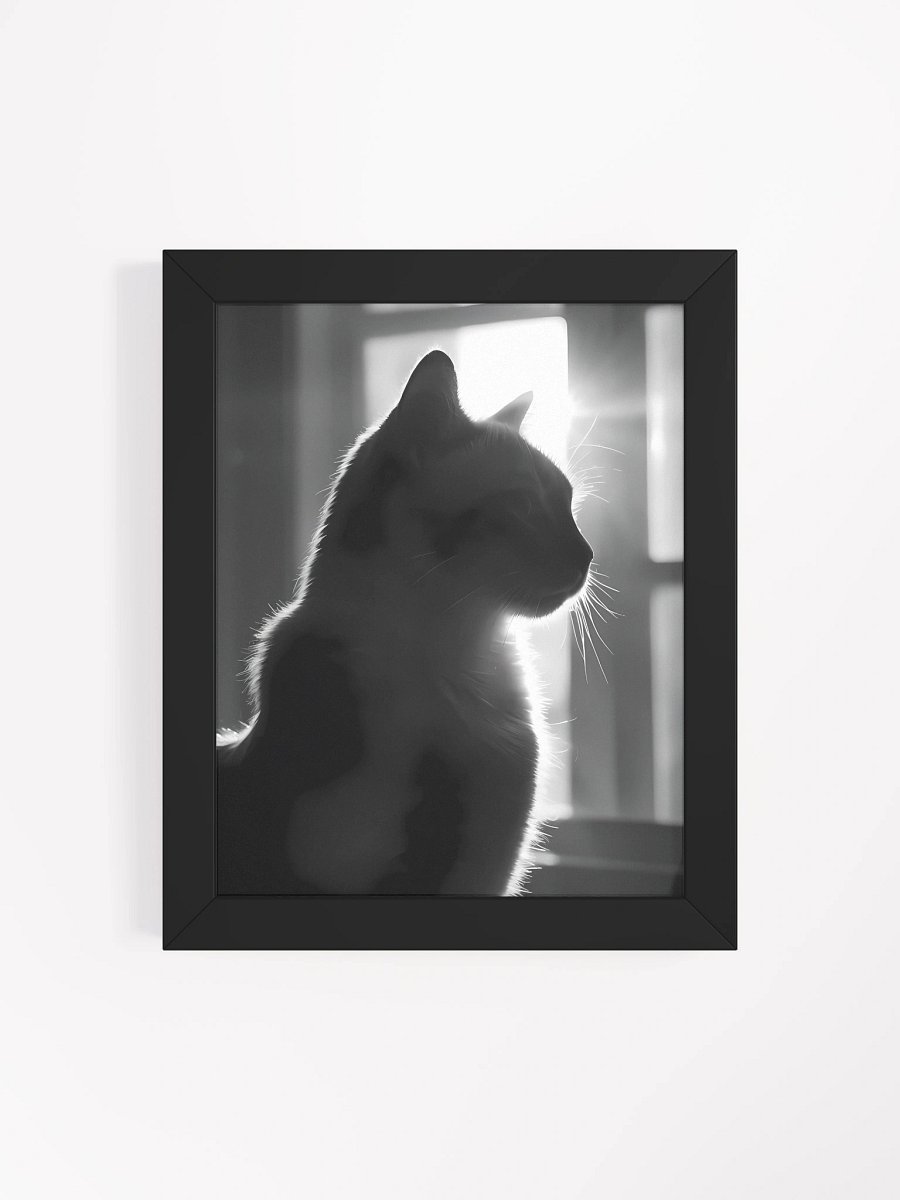 Silhouette Whiskers: Framed Cat Poster product image (5)