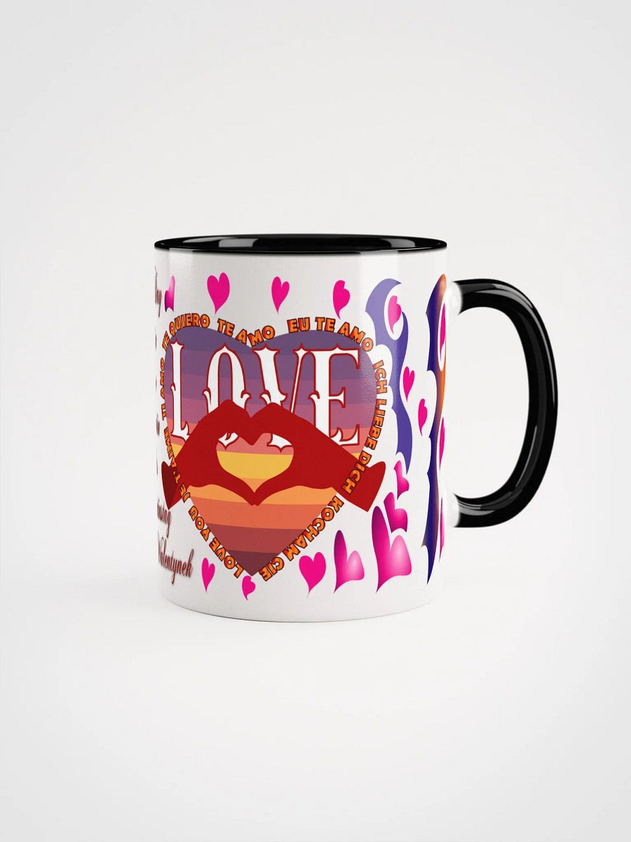 Happy Valentine's Day Mug - Celebrate Love in 8 Languages - Unique Gift Idea Multilingual Love Ceramic Mug product image (43)
