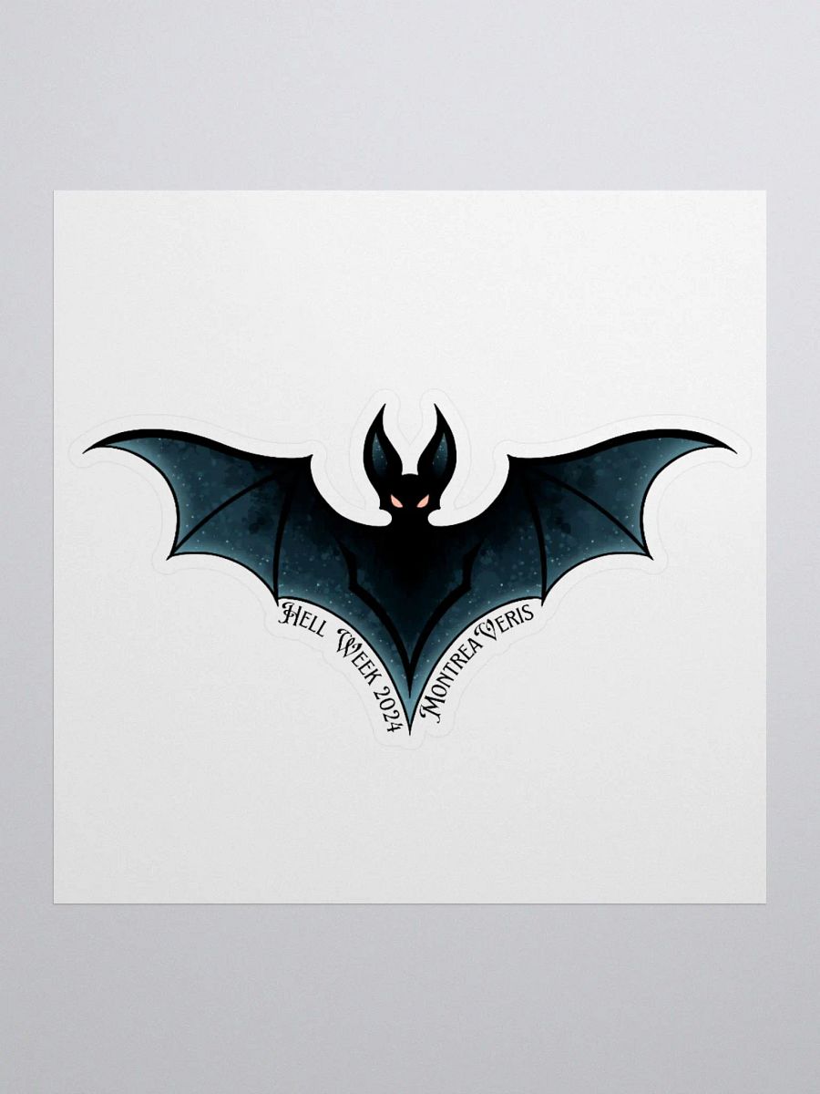 Hell Week 2024 Bat Kiss Cut Sticker product image (1)