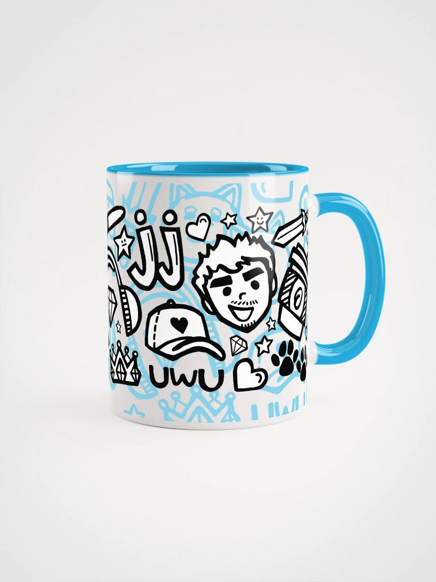 J-Doodle Mug (Bright Blue) product image (4)
