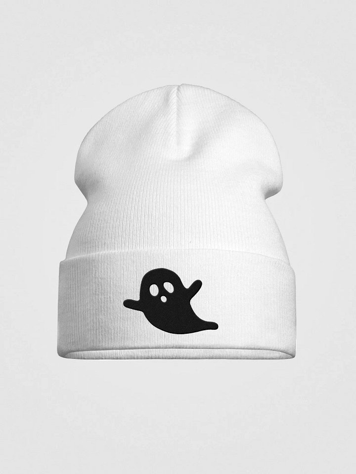 Creepy Skull Outline Knit Beanie product image (1)