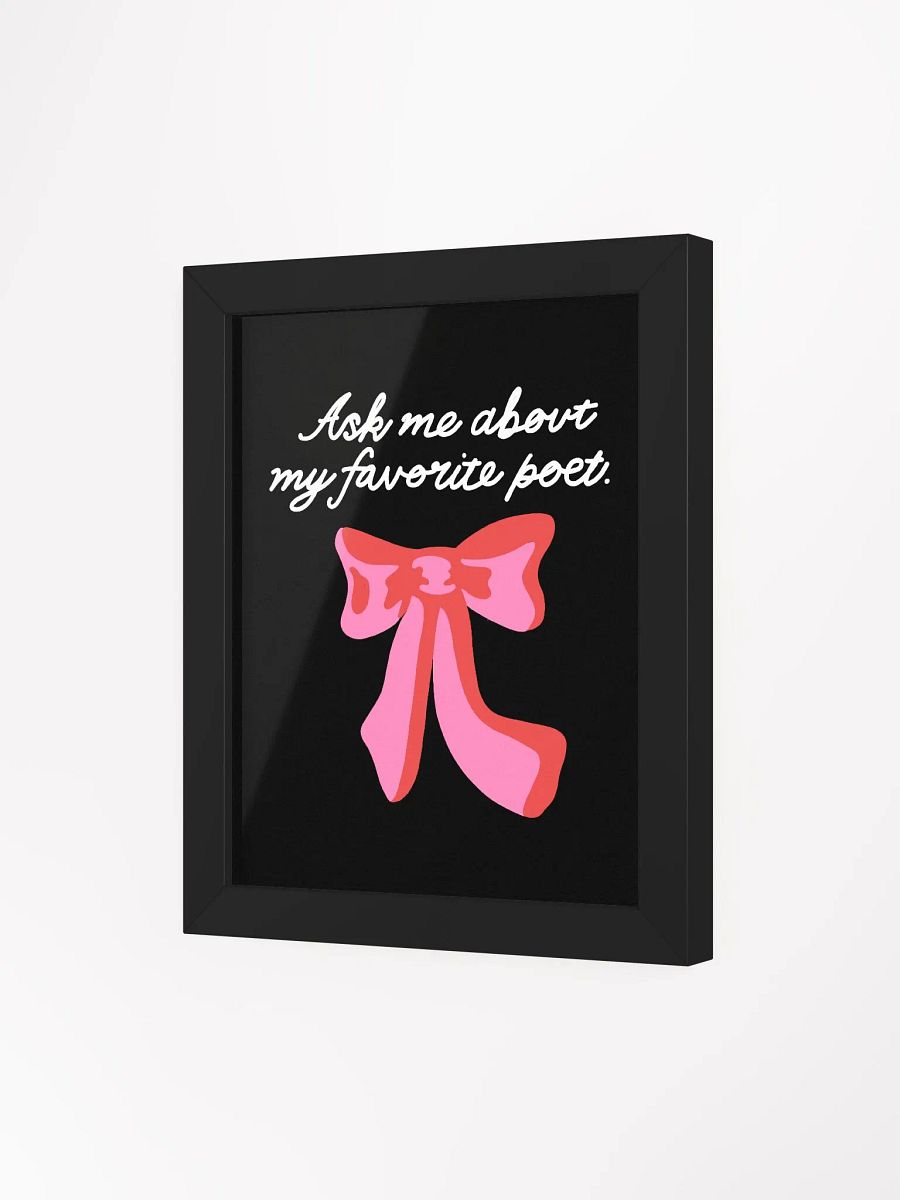 Ask Me Framed Art Print product image (3)
