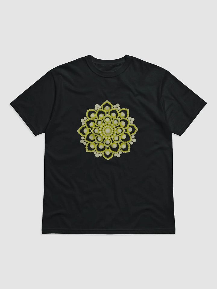 Yellow Flower Mandala Unisex Organic T-Shirt product image (1)