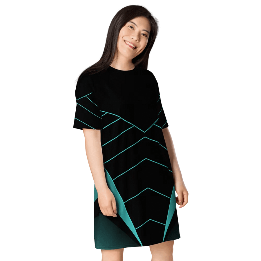 Vivid Convergence T-Shirt Dress product image (8)