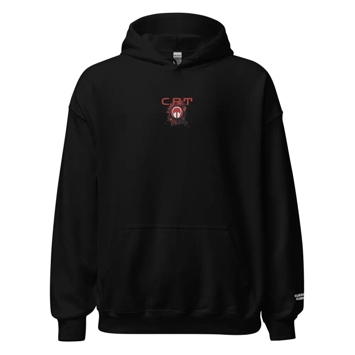 CRT Paint Splatter Headphones Centre Embroidered Gildan® Classic Hoodie product image (1)