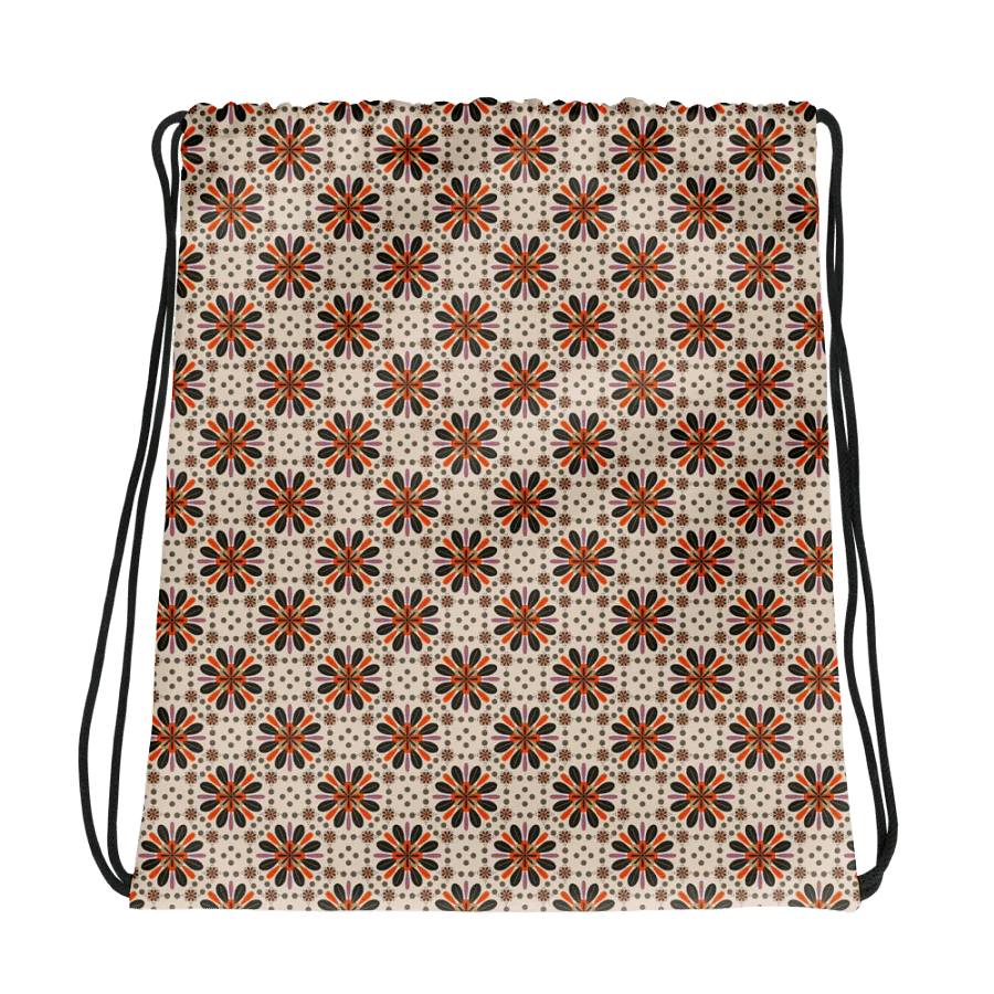 Autumn Flowers Drawstring Bag product image (1)