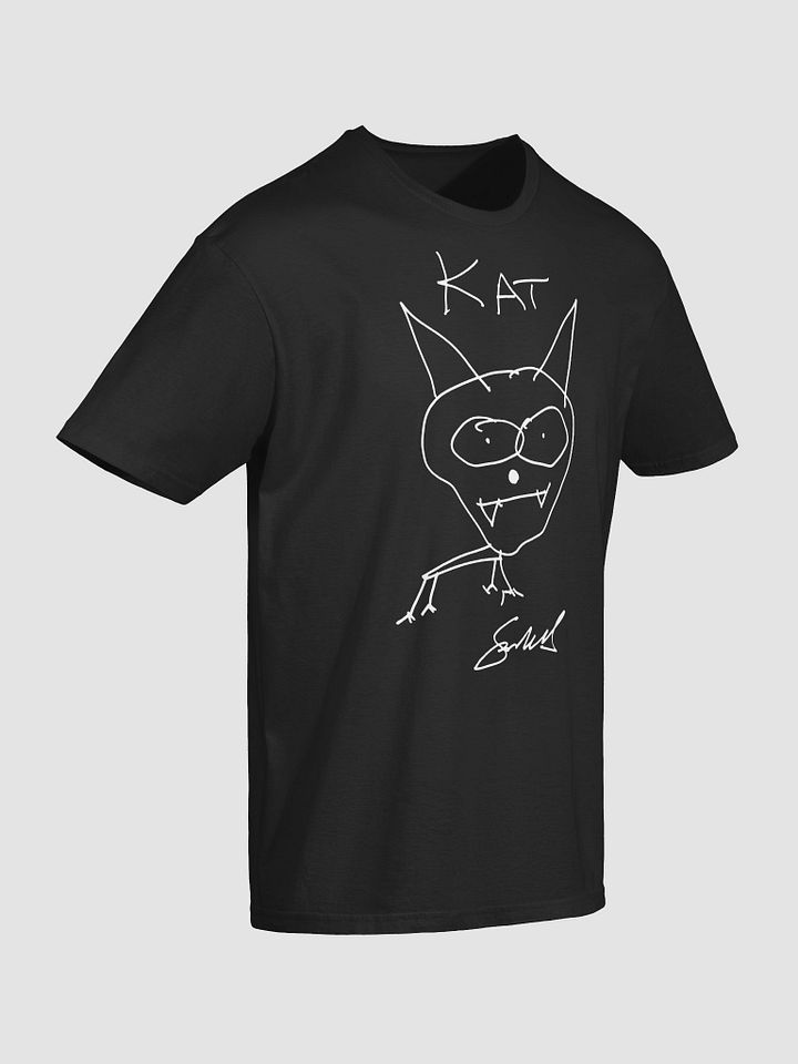 The "KAT" lightweight t-shirt (white sharpie) product image (2)