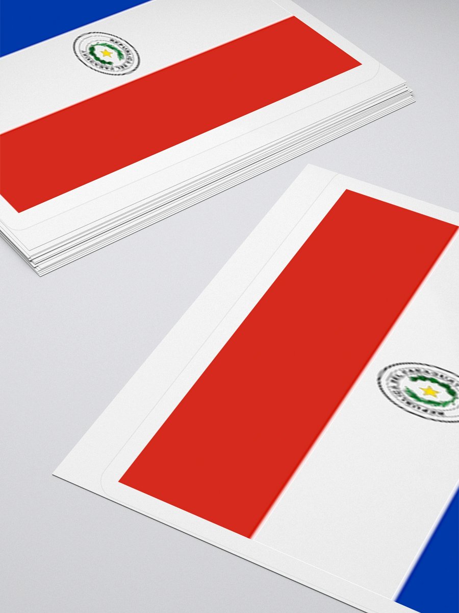 Exclusive Paraguay Flag Kiss-Cut Stickers - High-Quality Vinyl, Multiple Sizes product image (11)
